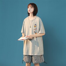 中性风！纯棉夏季短袖T恤男女宽松半袖男体恤男T277-P20,男装T恤,电商B371