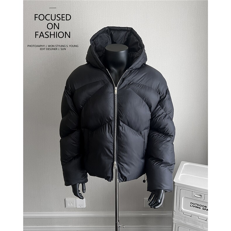 防风设计面包服夹棉连帽棉衣灰色25089/P188控228,男装棉衣,电商A242