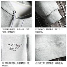WY2238-P35纯棉连帽卫衣男大码运动帽衫宽松薄网格，男装卫衣，电商A040A