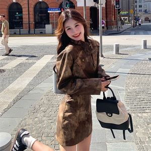 2025春款现货  机车皮衣+半身裙两件套装2C090-1237-P165-K248图片