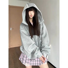 【有货】WY906CC-特P68小众铆钉拼接杜宾犬连帽开衫卫衣男女，男装卫衣，星座1007（原301D）