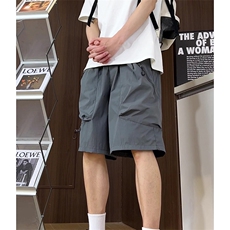 夏季休闲短裤男宽松复古纯色立体工装机能五分裤潮DK001-批45控58，男装牛仔裤，星座218-5