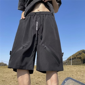 夏季工装裤休闲裤中腰时尚潮牌五分裤青春流行口袋DK9030P35图片