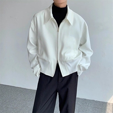 Cleanfit韩版男行政夹克简约百搭斜纹双拉链西装夹克外套男JW642，男装夹克，星座1116A（原606A-3）