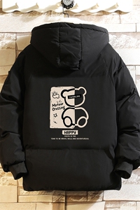 控128加绒面包服男大码羊羔毛棉衣男MY16352-P100图片