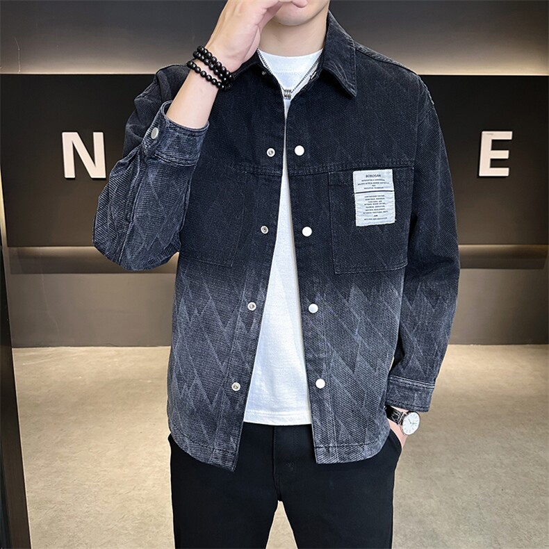 秋季新款衬衫式牛仔夹克外套男B321-2526-P115,男装衬衫,电商B321-1