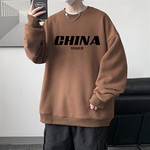 圆领卫衣男大码加厚加绒长袖t恤男S6001-P28 加绒款-P33图片