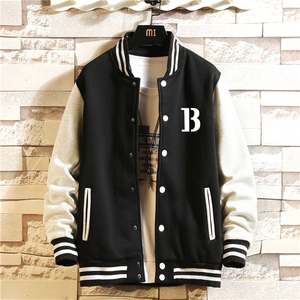 秋季新款棒球服卫衣夹克大码宽松卫衣XZ102A-4-Q8988-P55图片