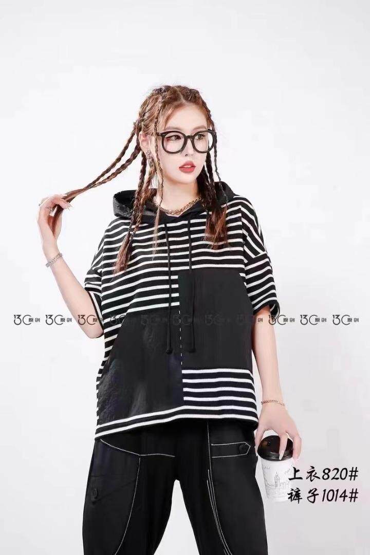 欧货条纹帽衫，其它，依依莱客