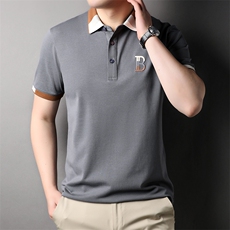 夏季Polo衫纯棉商务休闲男装短袖t恤宽松翻领半袖体恤HP88317-P60，男装Polo衫，星座1105-3