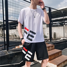 现货主推青少年大码休闲速干印花圆领短袖短裤运动套装男TZ22P25，男装牛仔裤，电商B226-2（原B217-2）