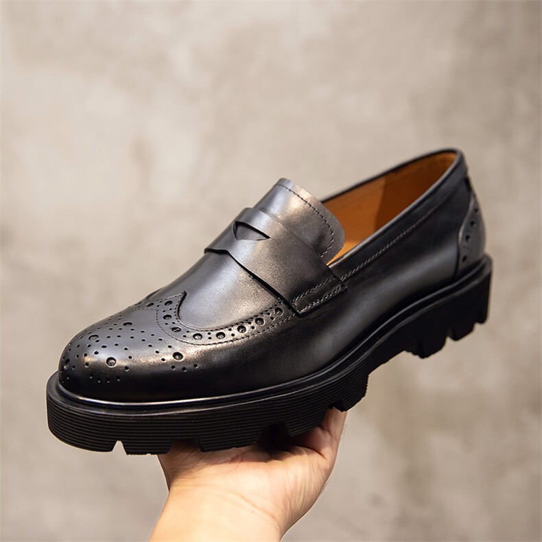 星座1805-0122--235一脚蹬休闲皮鞋男英伦，男鞋皮鞋，星座1805