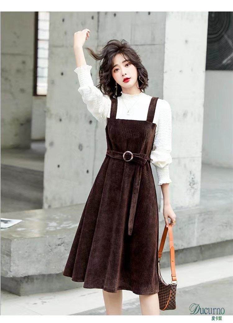 假两件连衣裙，女装连衣裙，博内歌特