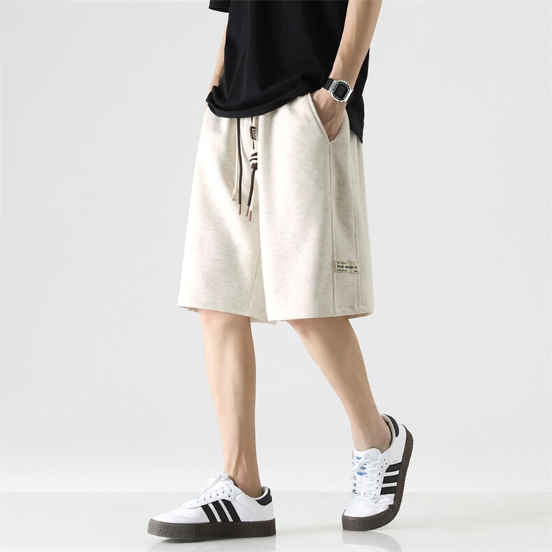 休闲时尚男生夏季宽松弹力五分裤绣标直筒运动短裤XD1711特批35,男装休闲裤,星座718