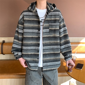 春秋季开衫美式小外套男女同款新款美式夹克XZ102B-1-J272P65图片