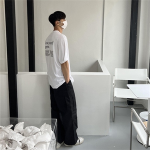 816B-T1007-P35 夏季男士印花短袖韩版T恤情侣半袖潮韩男体恤图片