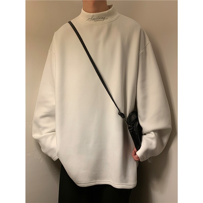 秋冬半高领德绒长袖T恤打底衫DS-B219A-DR001-P25,男装T恤,电商B219A
