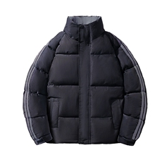 新款青少年男休闲宽松立领棉衣面包服棉袄港风男装MY333P65，男装棉衣，电商A086