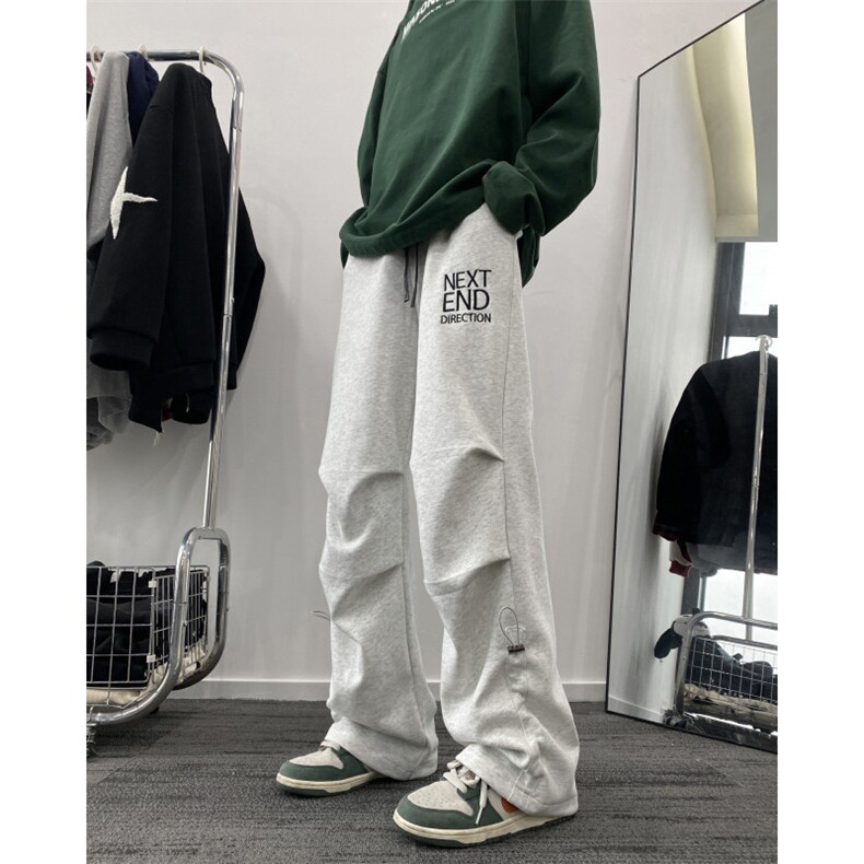 抖音品质春季新款潮流字母印花宽松休闲卫裤B315-K24022-p55控78图片