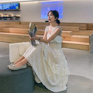 现货，波点收腰连衣裙8306-851   图片
