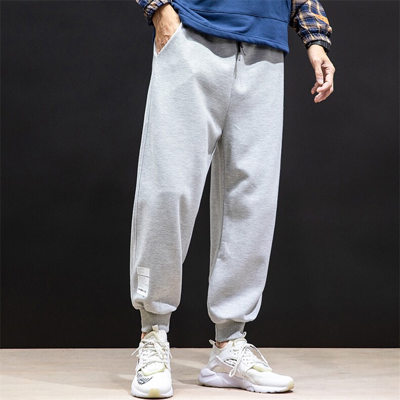 K12045-P40束脚纯棉运动裤男士休闲裤大码宽松卫裤男马切达,男装休闲裤,电商A040A