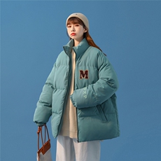 2025冬季新款毛巾绣英文字母M男士棉衣棉服外套M2052/P60控88，男装棉衣，电商A148-1