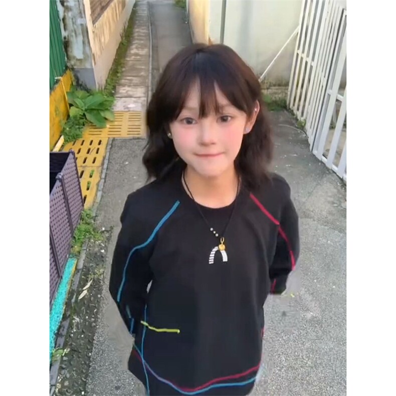 美式高街解构工艺速干长袖T恤衫男女款防晒上衣户外运动骑行服潮,男装防晒衣,电商A443