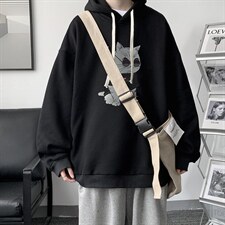 WY2044-P35纯棉连帽卫衣男大码运动帽衫宽松薄外套男，男装卫衣，电商A040