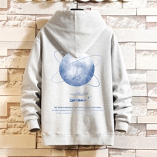 KS21241-P38连帽开衫卫衣男运动外套大码班服砖墙，男装卫衣，电商A040A