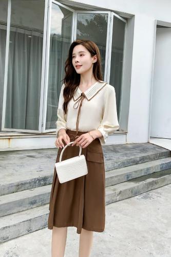 2021秋装套装两色四码M-XXL,女装职业装,艾涵o