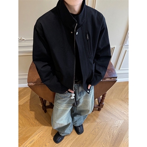 全棉帆布cleanfit多口袋大码美式立领夹克外套男J5247-特P88控158图片