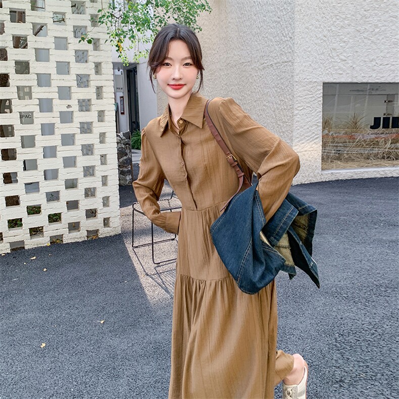 今年流行长袖连衣裙套装女2026春秋新款温柔风显瘦牛仔马甲两件套,女装套装/套裙,印象茜