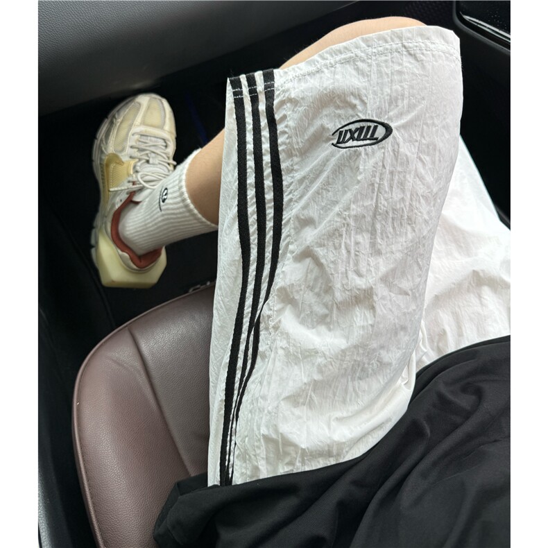 五分裤男士韩版潮流三条杠拼色高街2024秋夏ins休闲短裤K5728-P30,男装牛仔裤,星座412-3