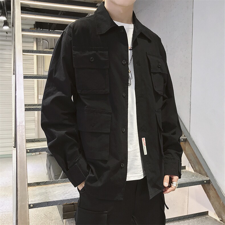 2021春季新款外套男夹克青年宽松工装潮流韩版衣服DS325TP80,男装夹克,电商A102