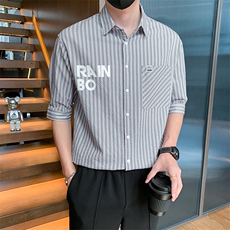 23年男士短袖衬衣A210-CS12-P55，男装T恤，电商A210