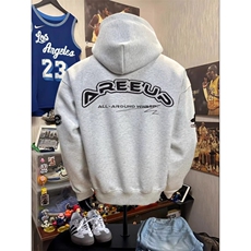 网图设计感小众字母刺绣连帽潮牌卫衣美式高街痞帅外套YY802-P45，女装短外套，电商C216