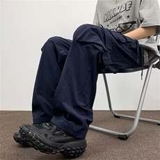 休闲裤男士韩版潮流高街帅气百搭2024新款ins夏季长裤K5385-P39，男装休闲裤，星座412-3