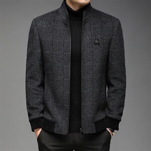 AL81017冬季男士新款毛呢大衣羊毛外套呢子夹克P275,男装毛呢大衣,电商B360