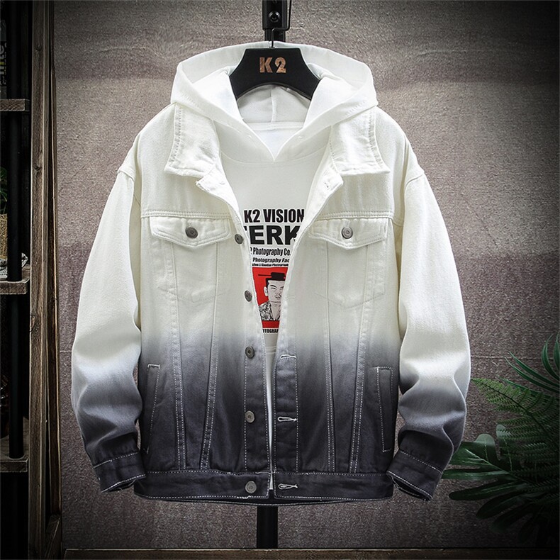 外套男春季男士韩版牛仔外套潮流男装ins夹克上衣服潮牌8205-P70图片