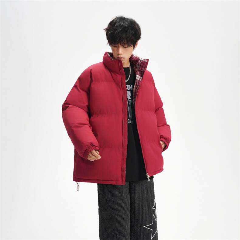 抖音得物美式潮流高品质格子三防加厚羽绒棉衣外套棉服MY5555-P68,男装棉衣,星座610B-1