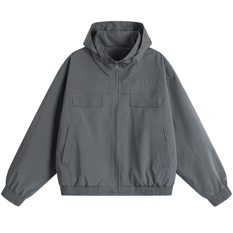 JK009平铺白底春季工装美式游骑兵夹克聚酯纤维(M-5XL)TP55，男装夹克，电商A088