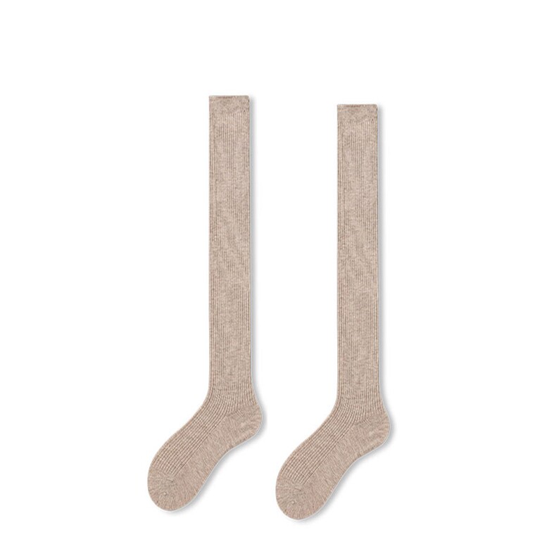 2025年秋季62cm超长无硅胶大腿袜时尚百搭通勤简约休闲，袜子，披星电商供货