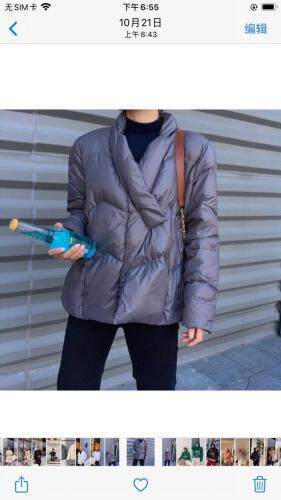 设计师款和服领羽绒服款式SML，女装羽绒服，尚映