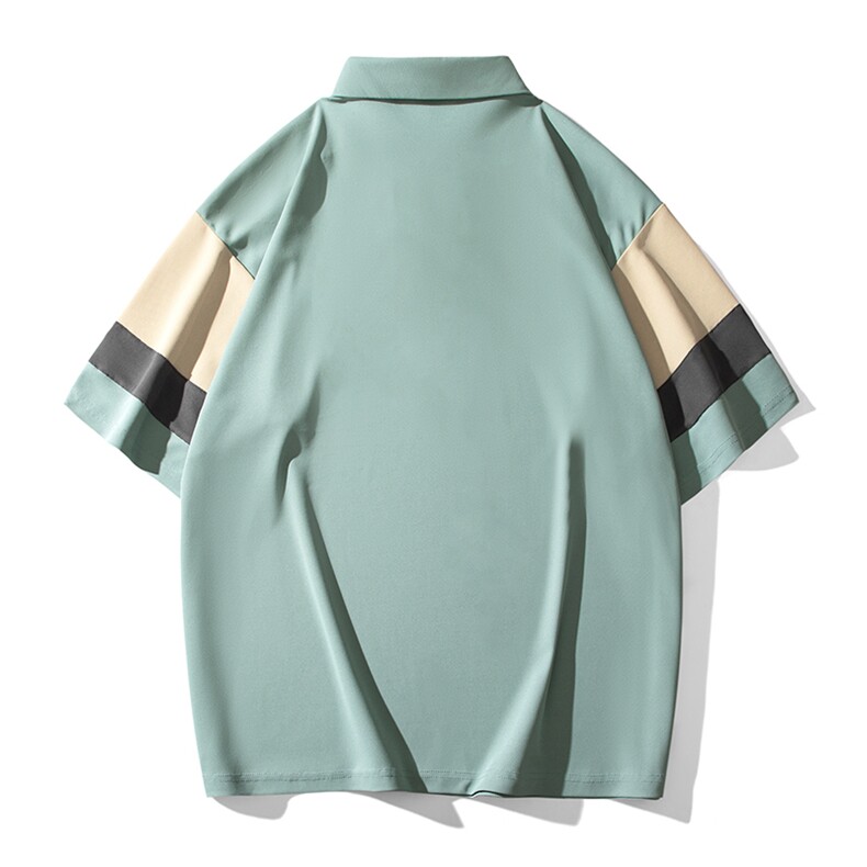 2023夏季新款短袖男潮流日系白底polo衫百搭半袖zdp2301-P40控58,男装Polo衫,星座717