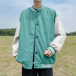 潮流夹克潮男春季棒球领夹克J40P43图片