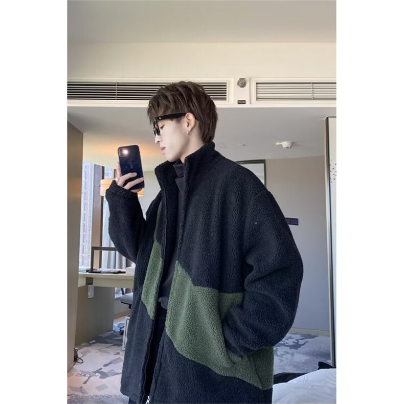 DK0829-P40气质ins羊羔绒外套文艺流行慵懒潮流日系简约新款原宿,女装短外套,电商C233