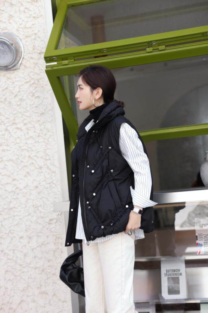 羽绒马甲，女装马甲，线象