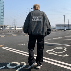 新款外套男美式复古简约皮衣翻领美拉德夹克秋款机车服，男装夹克，星座506A