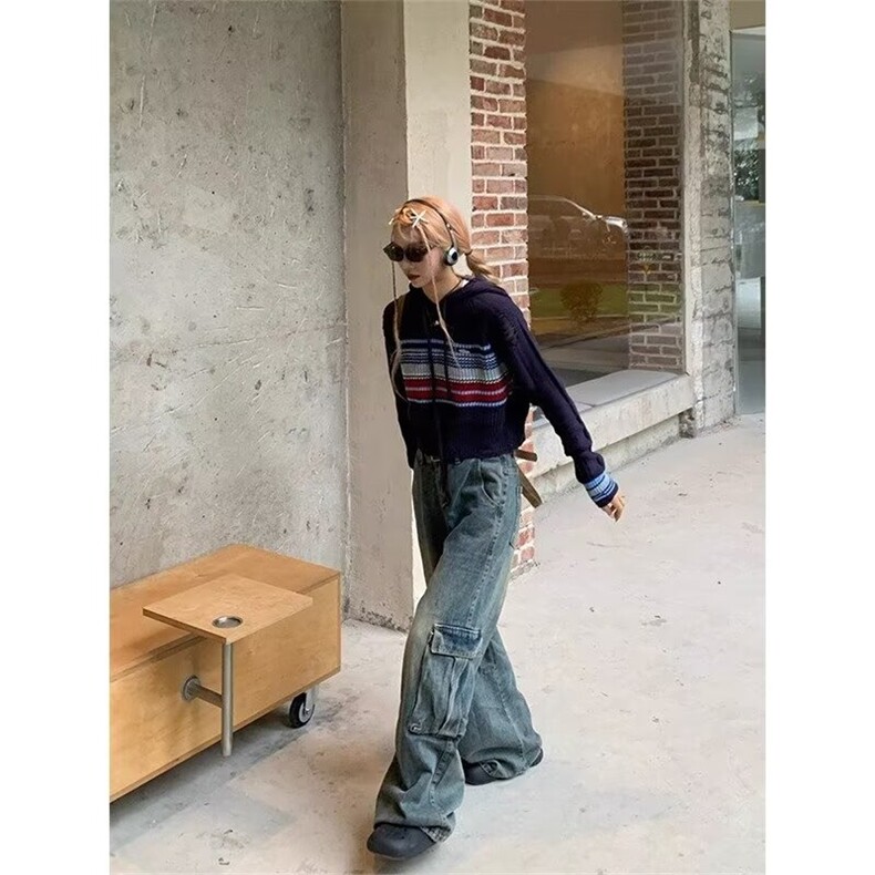 1506A/G88200/P52牛仔裤嘻哈ins潮高街潮流痞帅长裤,男装牛仔裤,星座1506A