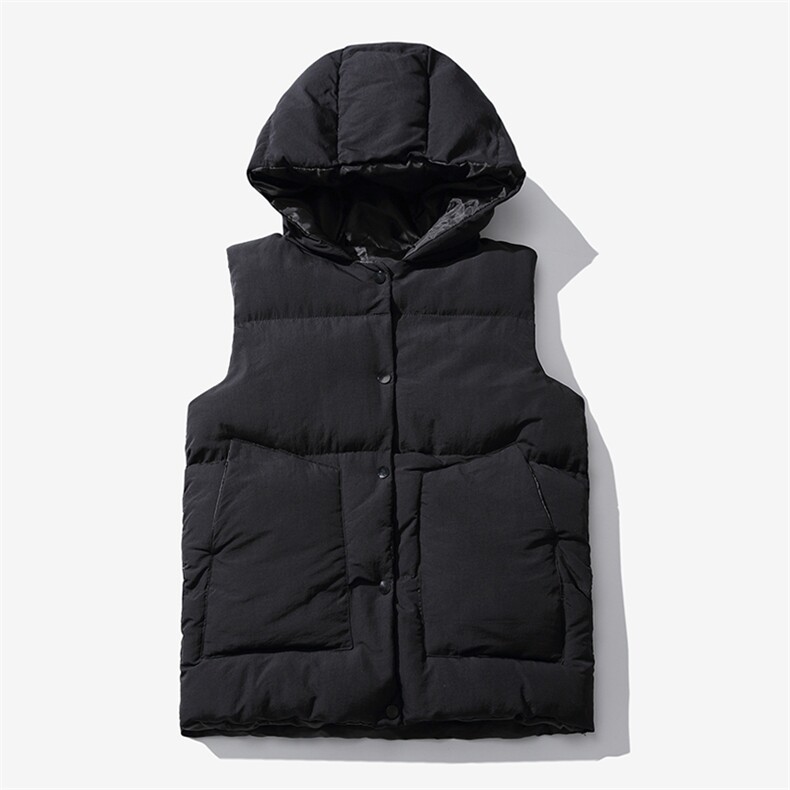 白底港风棉衣男马夹克棉服坎肩羽绒棉棉背心马甲连帽2MY26/P35,男装背心/马甲,星座1506